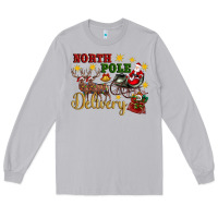 Moon Dust North Pole Delivery Santa Sleigh Long Sleeve Tee - Artiststas