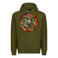 Army Green christmas navajo churro sheep Premium Hoodie - LillyAllenDesigns