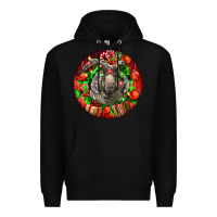 Black christmas navajo churro sheep Premium Hoodie - LillyAllenDesigns