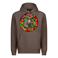 Coffee christmas navajo churro sheep Premium Hoodie - LillyAllenDesigns