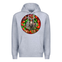 Heather Grey christmas navajo churro sheep Premium Hoodie - LillyAllenDesigns