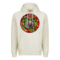 Oatmeal Heather christmas navajo churro sheep Premium Hoodie - LillyAllenDesigns