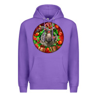 Purple christmas navajo churro sheep Premium Hoodie - LillyAllenDesigns