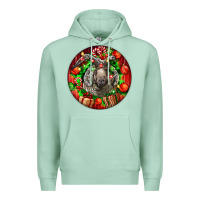 Seafoam christmas navajo churro sheep Premium Hoodie - LillyAllenDesigns