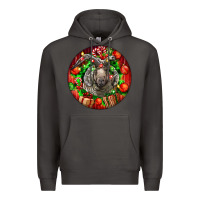 Smoke christmas navajo churro sheep Premium Hoodie - LillyAllenDesigns