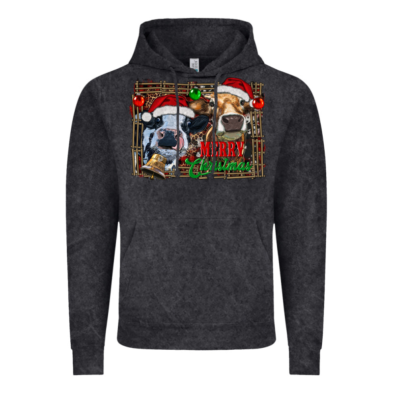Merry Christmas Heifers Vintage Hoodie by RanaPortraitStore | Teevron
