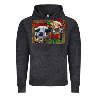 Vintage Black merry christmas heifers Vintage Hoodie - RanaPortraitStore