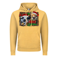 Vintage Mustard merry christmas heifers Vintage Hoodie - RanaPortraitStore