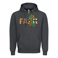 Smoke faith with cross Zipper Hoodie - BarkalooDesign