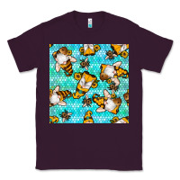 Plum honey bee gnomes seamless pattern Classic Tee - BundleAndBundleShop