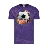 Cloud Purple western soccer with roses Vintage Tee - HRA Design Shop