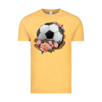Vintage Mustard western soccer with roses Vintage Tee - HRA Design Shop