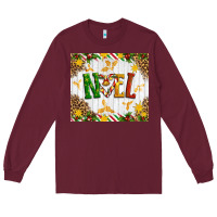 Burgundy Noel Long Sleeve Tee - Artiststas