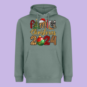 Family Christmas 2024 Heavyweight Hoodie Designed By Maliassmallbusiness