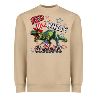 Mushroom Red white rawr 4th of July Heavyweight Sweatshirt - CowGirlArtShop