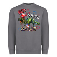 Storm Red white rawr 4th of July Heavyweight Sweatshirt - CowGirlArtShop