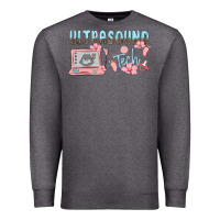 Charcoal Heather ultrasound tech Premium Sweatshirt - MaliasSmallBusiness