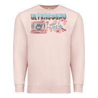 Pale Pink ultrasound tech Premium Sweatshirt - MaliasSmallBusiness