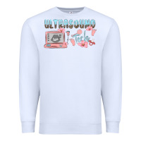 White ultrasound tech Premium Sweatshirt - MaliasSmallBusiness