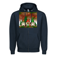 Navy Christmas gnomes Zipper Hoodie - Jasminsmagicworld