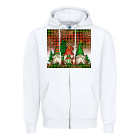 White Christmas gnomes Zipper Hoodie - Jasminsmagicworld