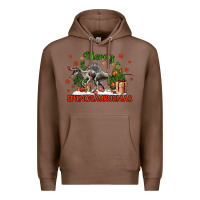 Chestnut merry spinosaurusmas Premium Hoodie - LillyAllenDesigns