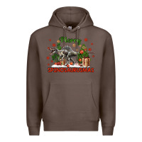 Coffee merry spinosaurusmas Premium Hoodie - LillyAllenDesigns