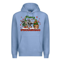 Colony Blue merry spinosaurusmas Premium Hoodie - LillyAllenDesigns