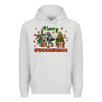 Dove Grey merry spinosaurusmas Premium Hoodie - LillyAllenDesigns