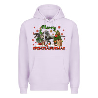 Lilac merry spinosaurusmas Premium Hoodie - LillyAllenDesigns