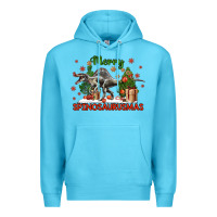 Ocean Blue merry spinosaurusmas Premium Hoodie - LillyAllenDesigns