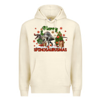 Sandshell merry spinosaurusmas Premium Hoodie - LillyAllenDesigns