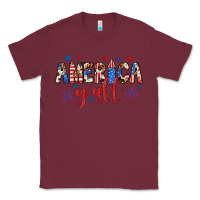 Burgundy american y'all Classic Tee - JahusDesignShop
