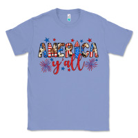Colony Blue american y'all Classic Tee - JahusDesignShop