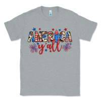Heather Grey american y'all Classic Tee - JahusDesignShop