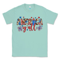 Seafoam american y'all Classic Tee - JahusDesignShop