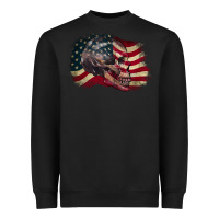 Black Red white rawr 4th of July Heavyweight Sweatshirt - CowGirlArtShop