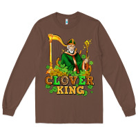 Chestnut st patricks clover king  with shamrocks Long Sleeve Tee - AdoDesignShop