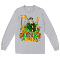 Moon Dust st patricks clover king  with shamrocks Long Sleeve Tee - AdoDesignShop