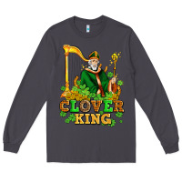 Smoke st patricks clover king  with shamrocks Long Sleeve Tee - AdoDesignShop