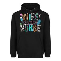 Black wife mom nurse Heavyweight Hoodie - NancyCooperArtShop