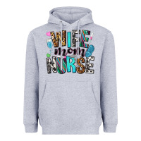 Heather Grey wife mom nurse Heavyweight Hoodie - NancyCooperArtShop