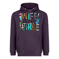 Plum wife mom nurse Heavyweight Hoodie - NancyCooperArtShop