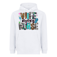White wife mom nurse Heavyweight Hoodie - NancyCooperArtShop