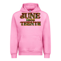 Fuchsia Pink juneteenth 1865 Urban Hoodie - NancyCooperArtShop