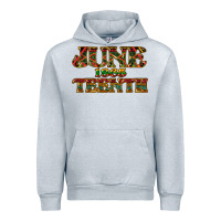Heather Grey juneteenth 1865 Urban Hoodie - NancyCooperArtShop