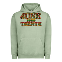 Pigment Oil Green juneteenth 1865 Urban Hoodie - NancyCooperArtShop