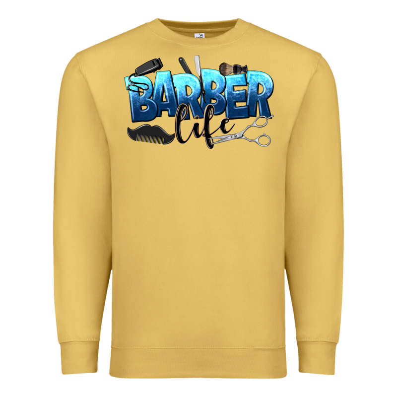 Barber Life Premium Sweatshirt by NancyCooperArtShop | Teevron