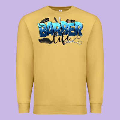 Barber Life Premium Sweatshirt Designed By Nancycooperartshop