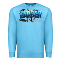 Ocean Blue barber life Premium Sweatshirt - NancyCooperArtShop